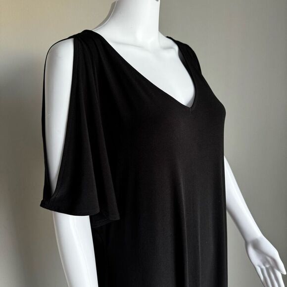 Chicos Cold-Shoulder V-Neck Maxi Dress Size 3 - Picture 4 of 7